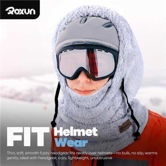 Ski Mask Fleece Balaclava Camel - Picture 5 of 7